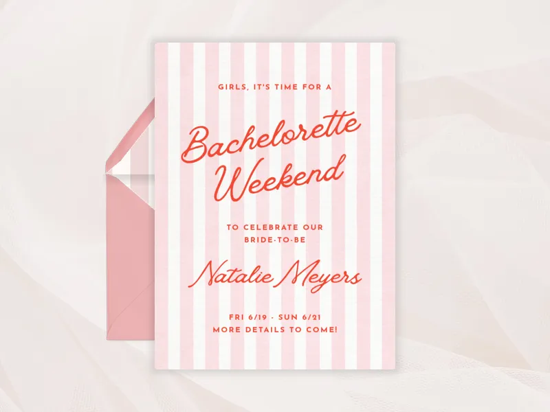 Line Time Invitation premium template design