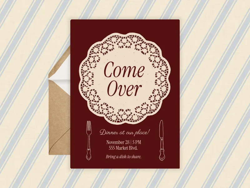 Set With Intention x Jenna O’Brien of Feeling! Magazine Invitation premium template design