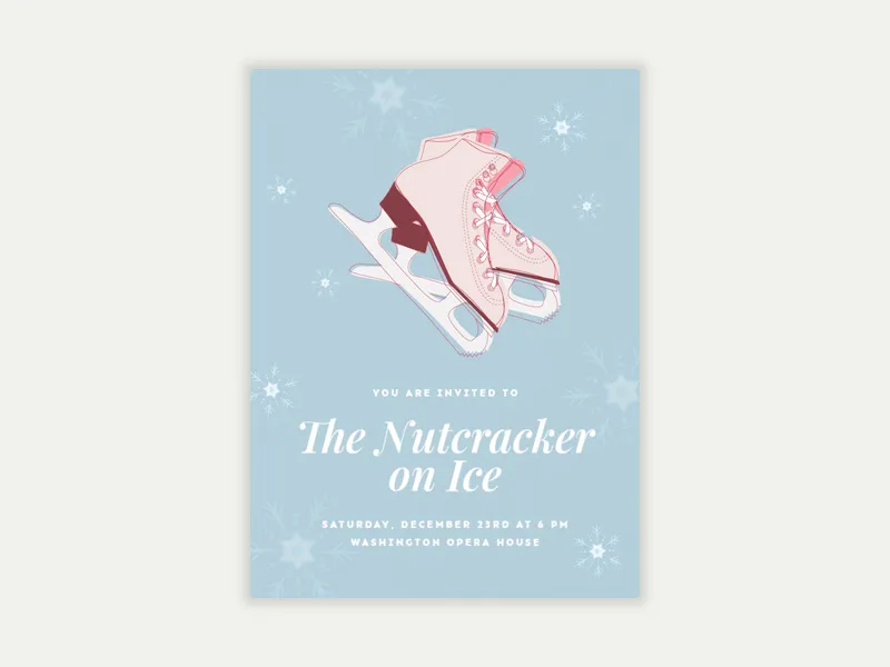 Hit the Ice - winter - Invitation