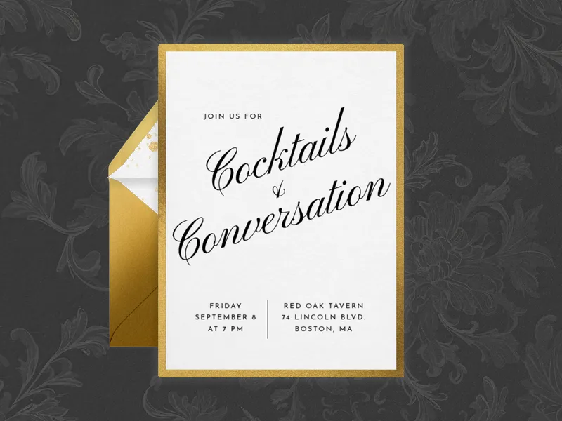 Golden Opportunity - cocktail_party - Invitation