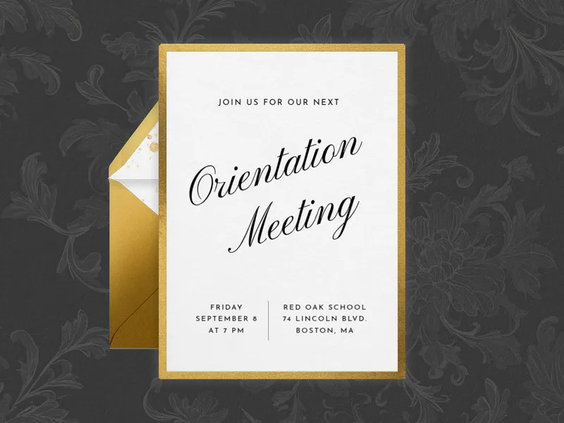 Golden Opportunity - meetings - Invitation