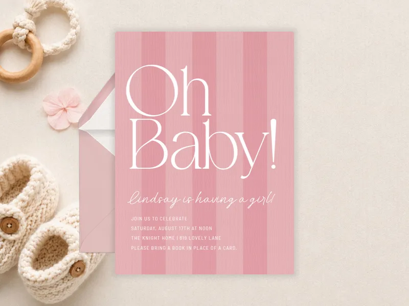 Modern Darlings Invitation premium template design