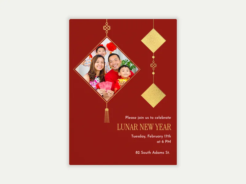 Lunar New Year Fortune (Photo) - featured - Invitation