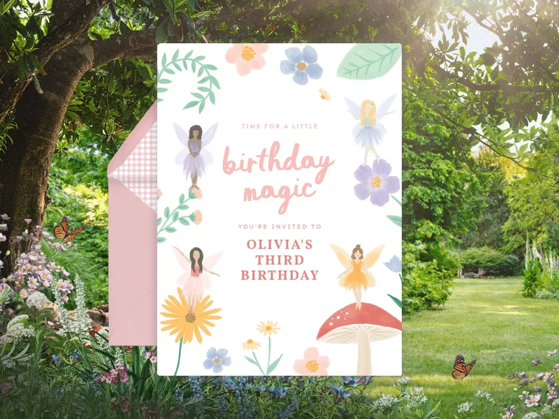 Pixi Dust Invitation premium template design