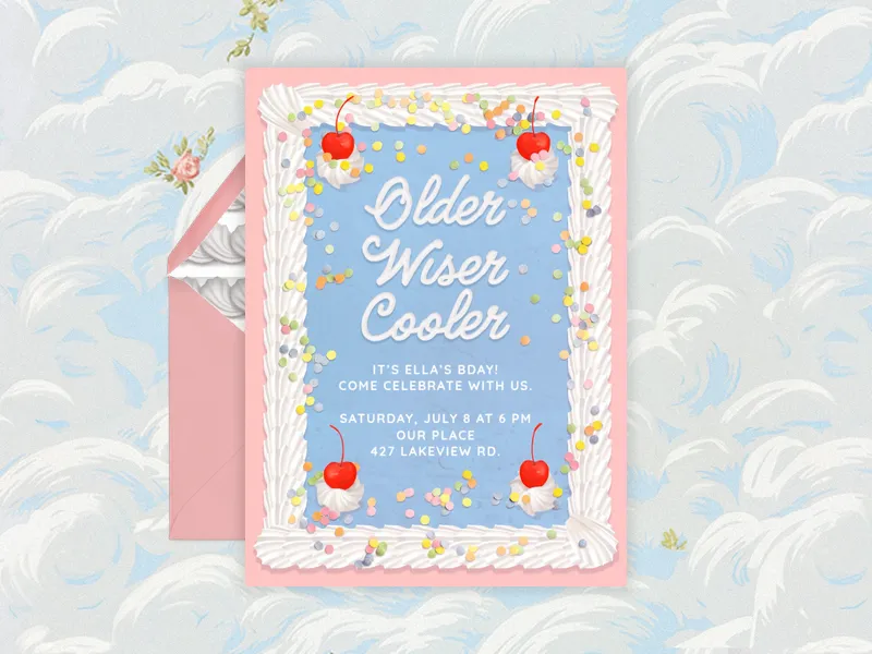 Frosting Fun Invitation premium template design