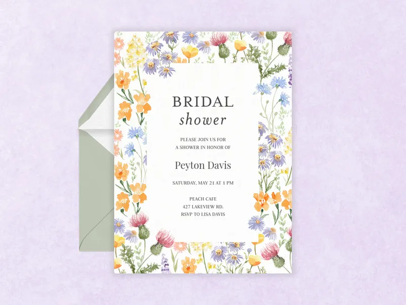 Bright Blooms - featured - Invitation