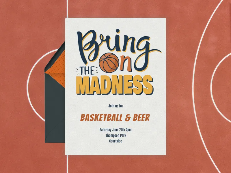 Bring on the Madness Type - college_basketball - Invitation