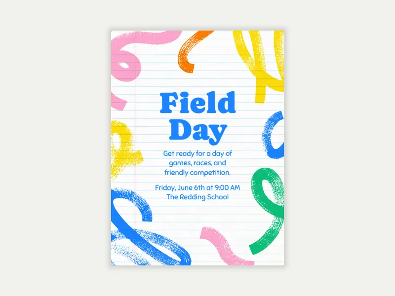 Binder Doodles - school - Invitation
