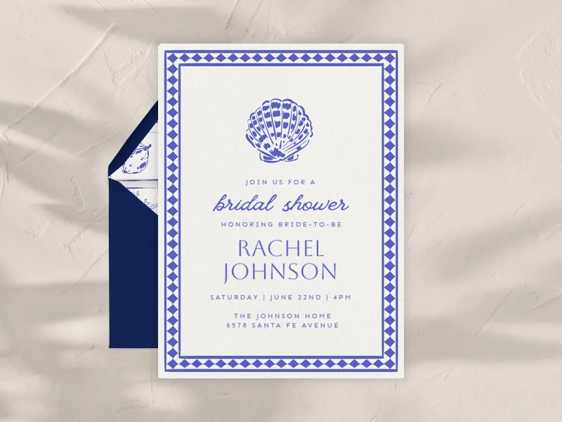 A Shore Thing Invitation premium template design