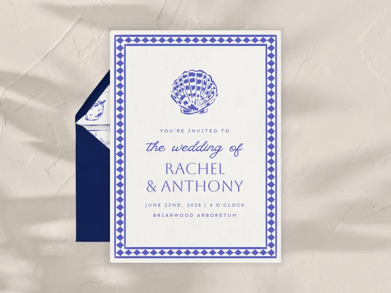A Shore Thing Invitation premium template design