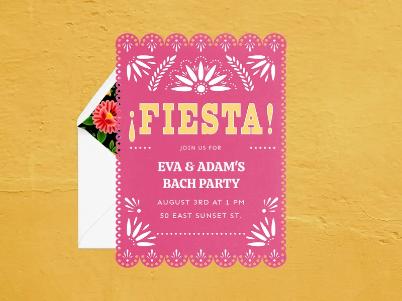 Vibrant Fiesta Invitation premium template design