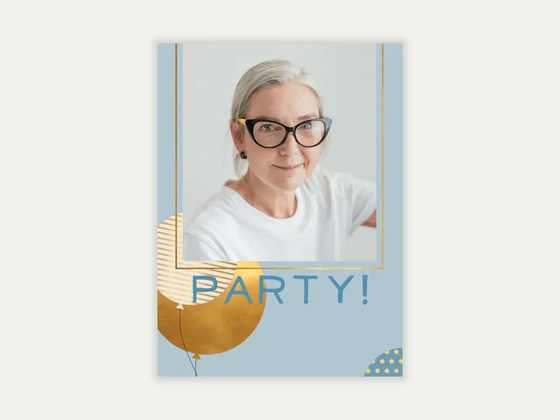 Golden Balloons (Photo) - business - Invitation