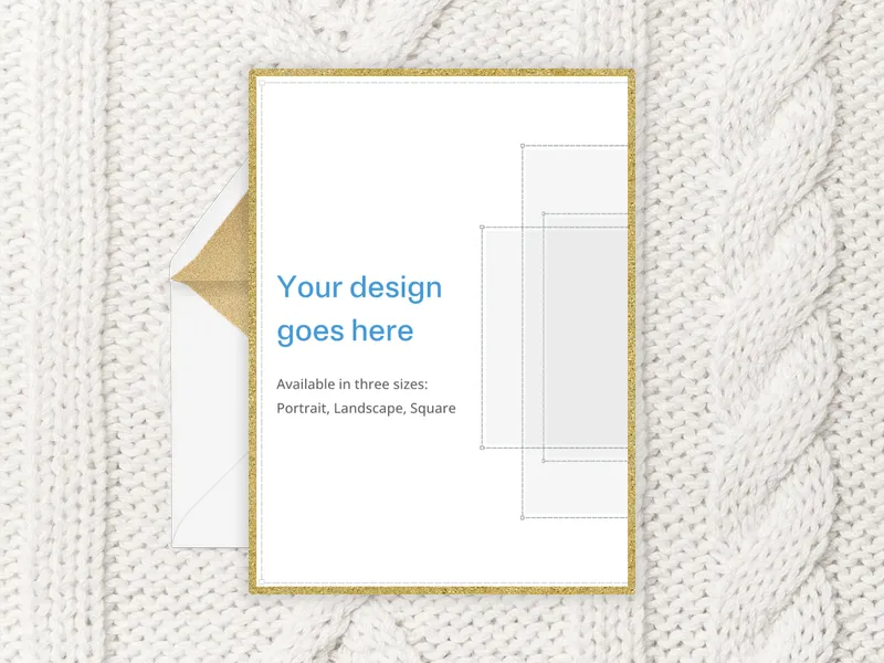 Upload Your Own Design (Knit Sweater) - holiday_party - Invitation