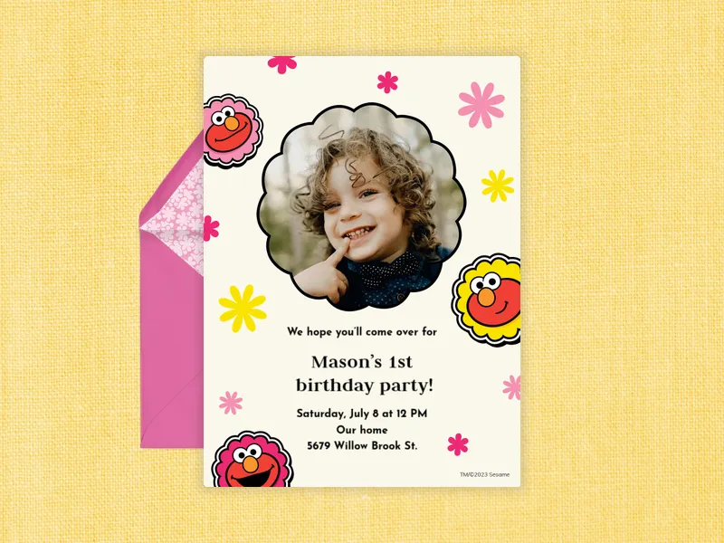 Sesame Street: It’s Elmo! (Photo) - babys_first - Invitation
