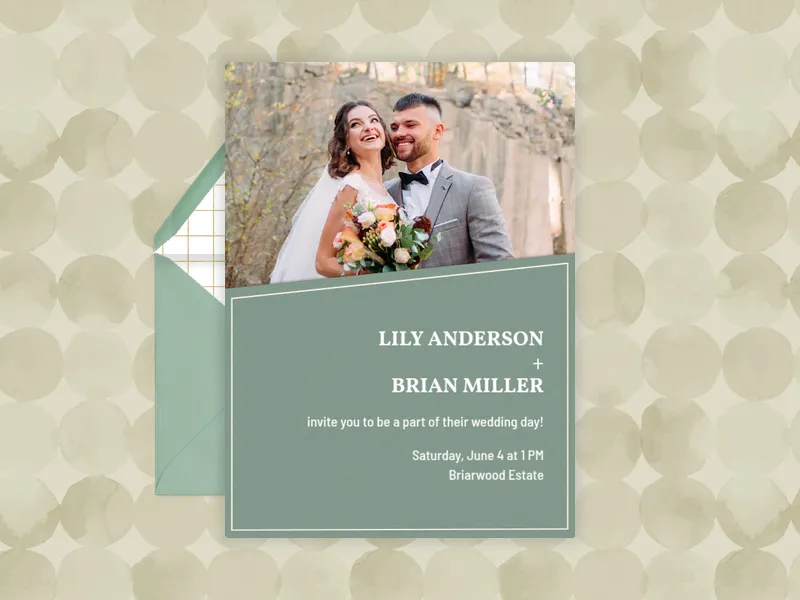 Green House (Photo) Invitation premium template design