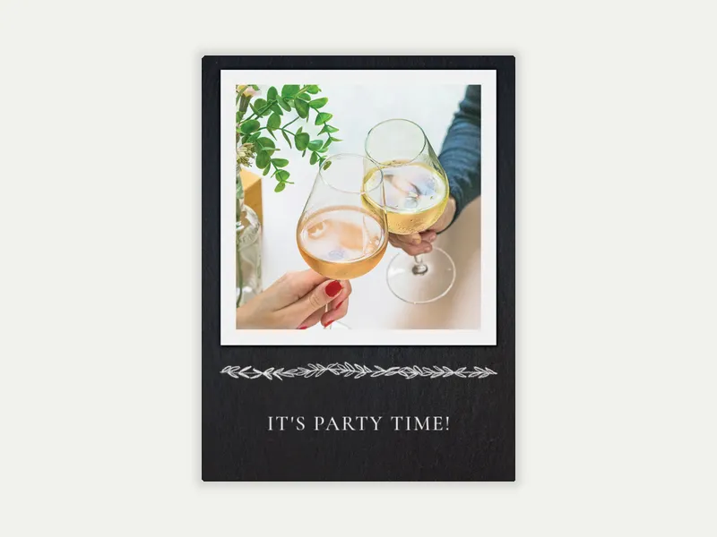 Styled Slate (Photo) Invitation free template design