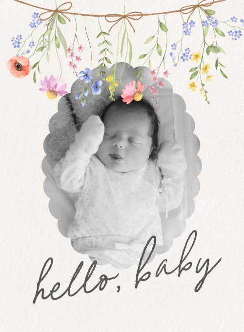 Garden Garland (Photo) - announcement_cards - Card