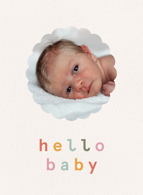 Sweet & Scalloped (Photo) - announcement_cards - Card