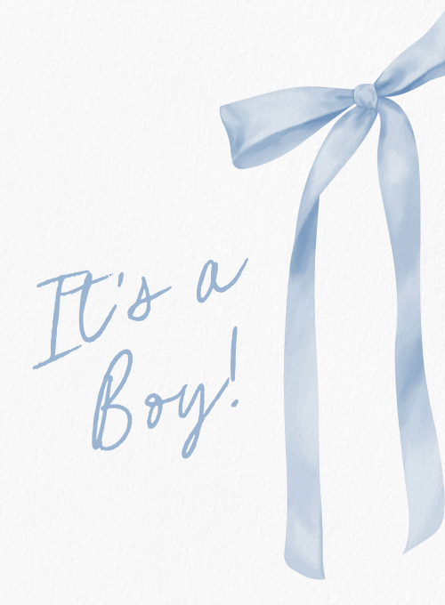 Blue Ribbon Soirée - announcement_cards - Card