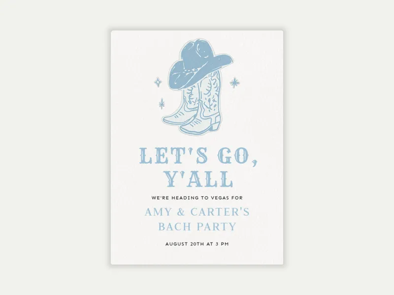 Howdy Partner Invitation free template design