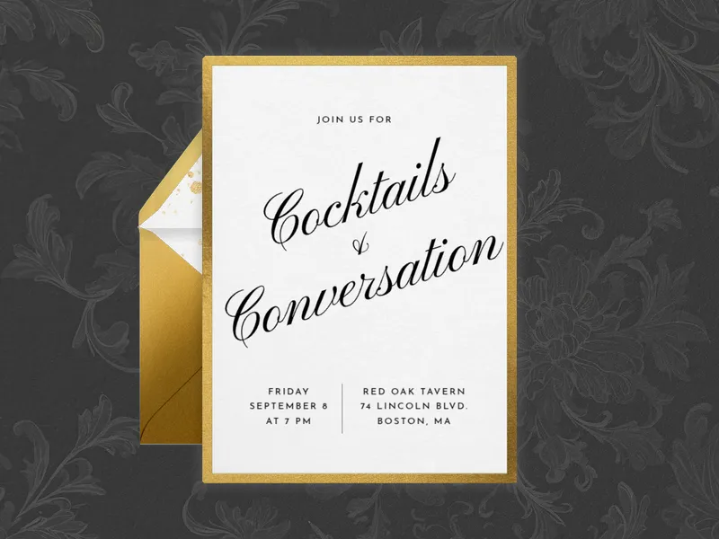 Golden Opportunity - cocktail_party - Invitation