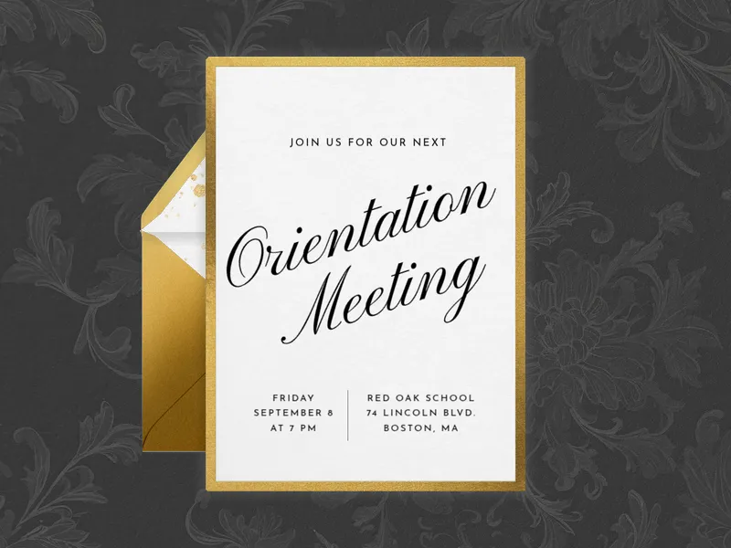 Golden Opportunity Invitation premium template design