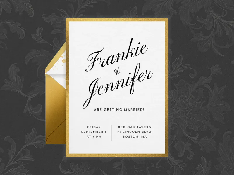 Golden Opportunity Invitation premium template design