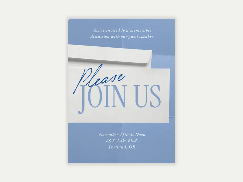 Classic Envelope Card - conferences_workshops - Invitation