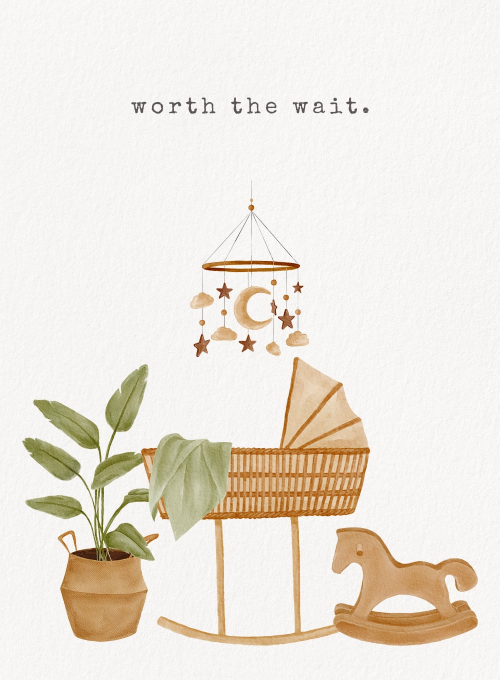 Boho Baby - announcement_cards - Card