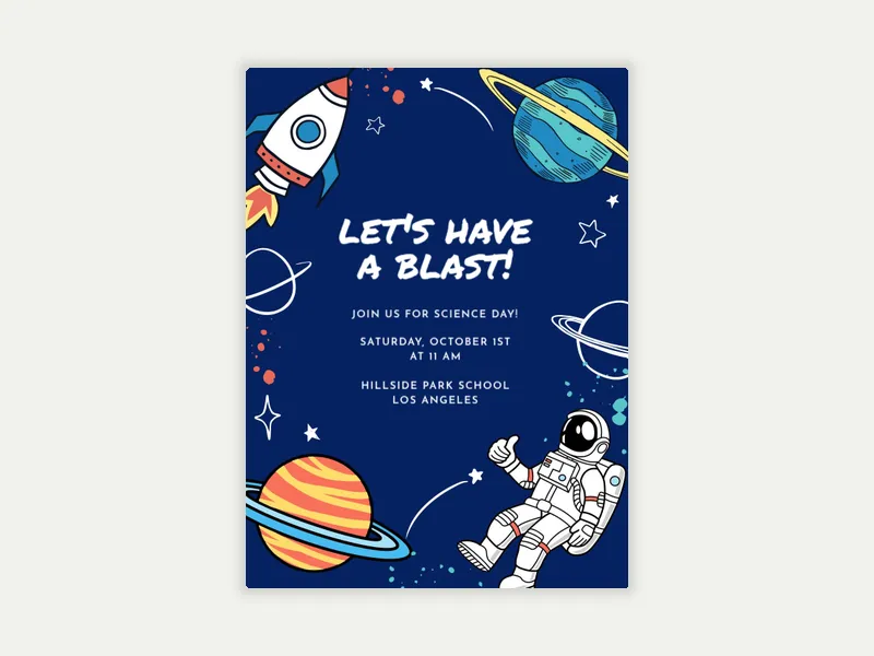 Space Walk - featured - Invitation