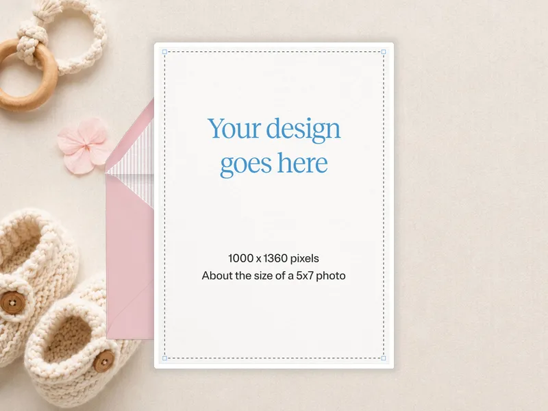 Upload Your Own Design (Baby Accessories) - christmas - Invitation