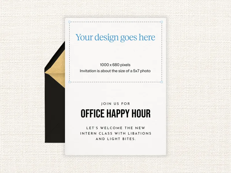 Upload Your Own Business Logo Invitation premium template design