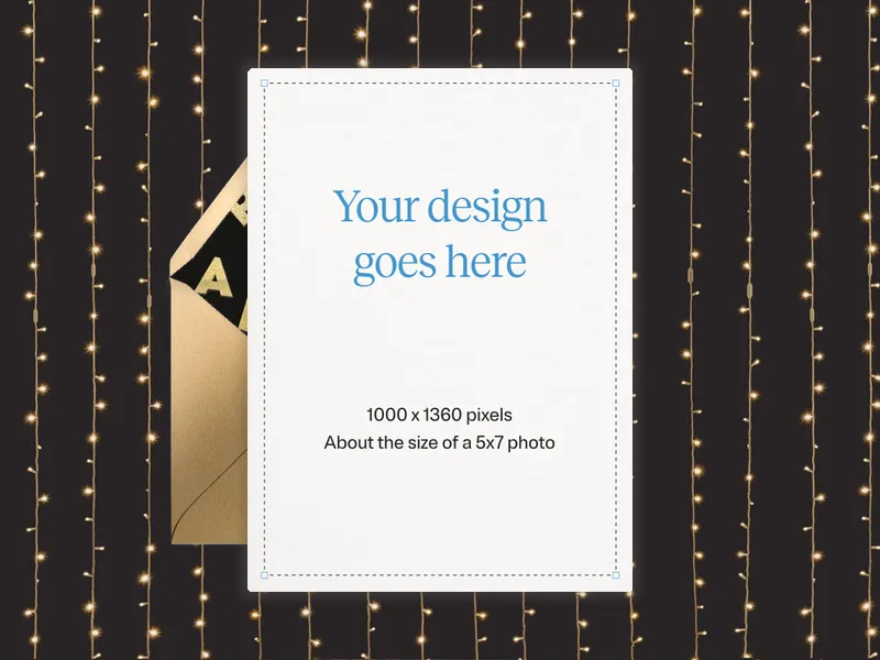 Upload Your Own Design (Twinkle Backdrop) Invitation premium template design