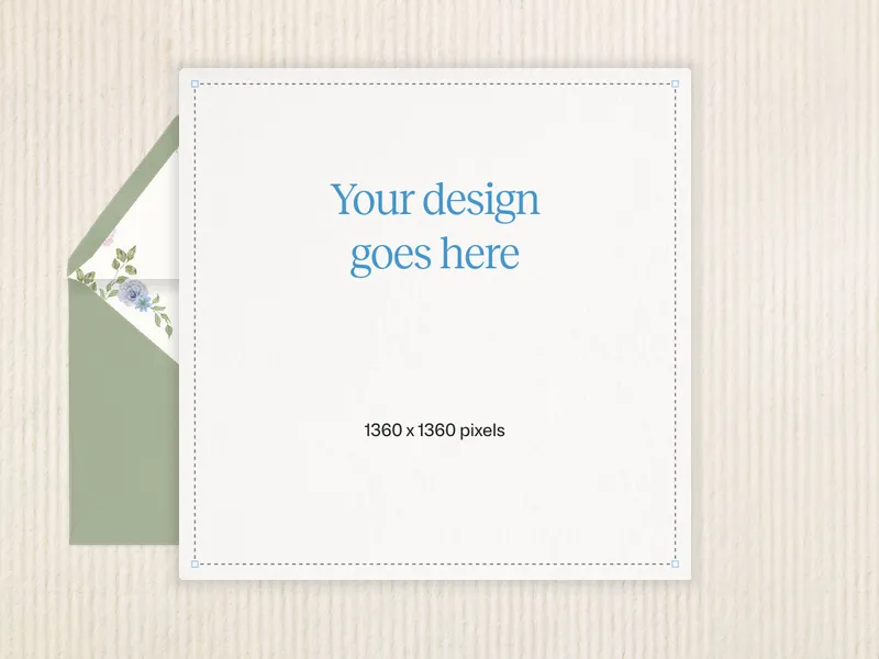 Upload Your Own Design (Neutral Paper) Invitation premium template design