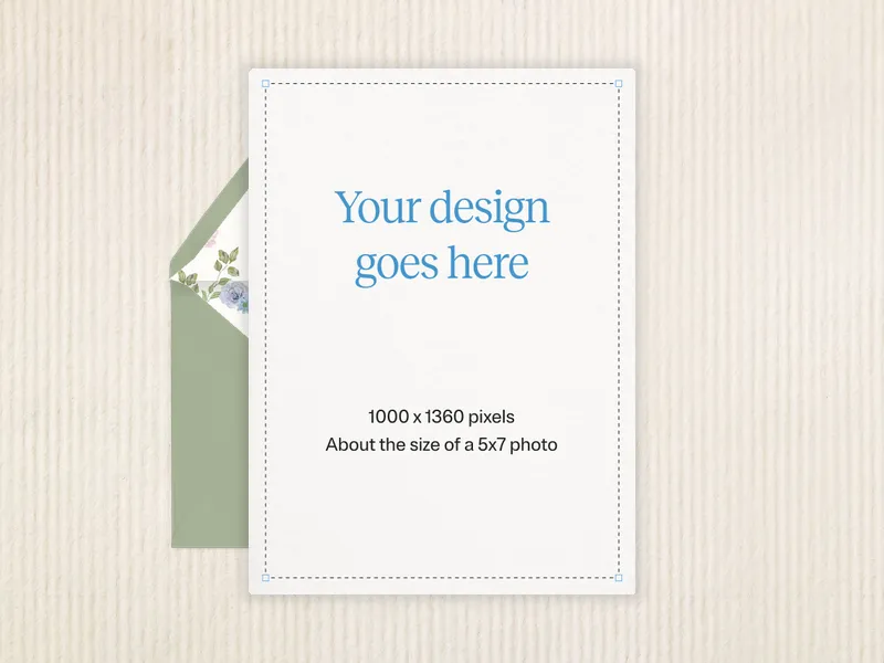 Upload Your Own Design (Neutral Paper) Invitation premium template design