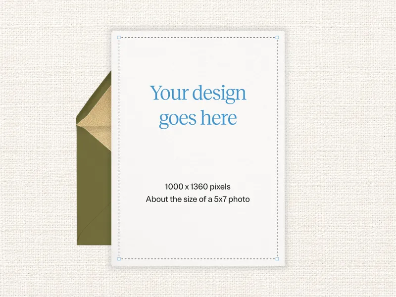Upload Your Own Design (Olive Minimal) - featured - Invitation