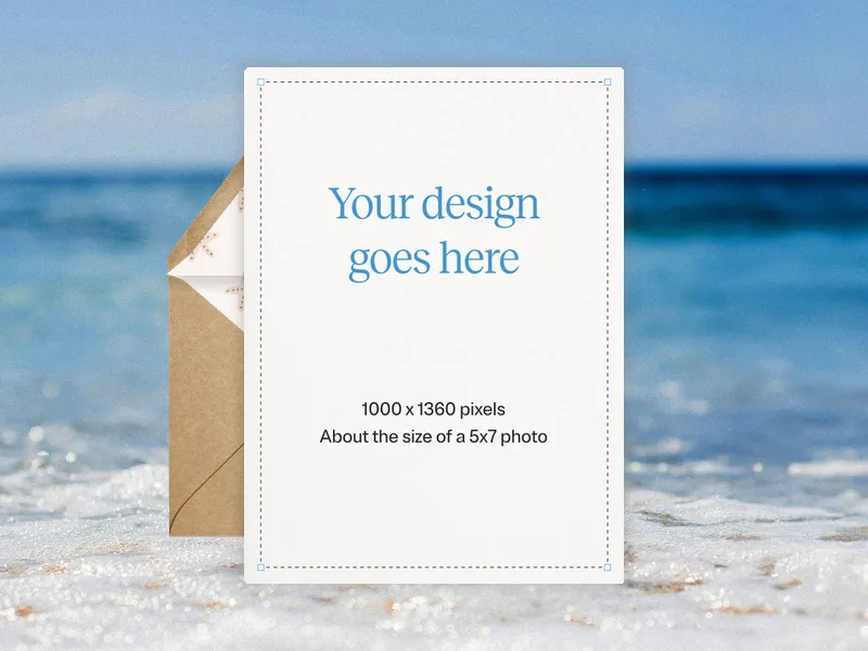 Upload Your Own Design (Ocean Sand) - beach_party - Invitation