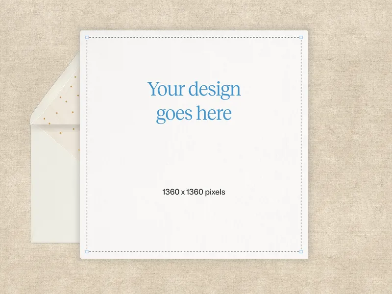 Upload Your Own Design (Neutral Muslin) Invitation premium template design