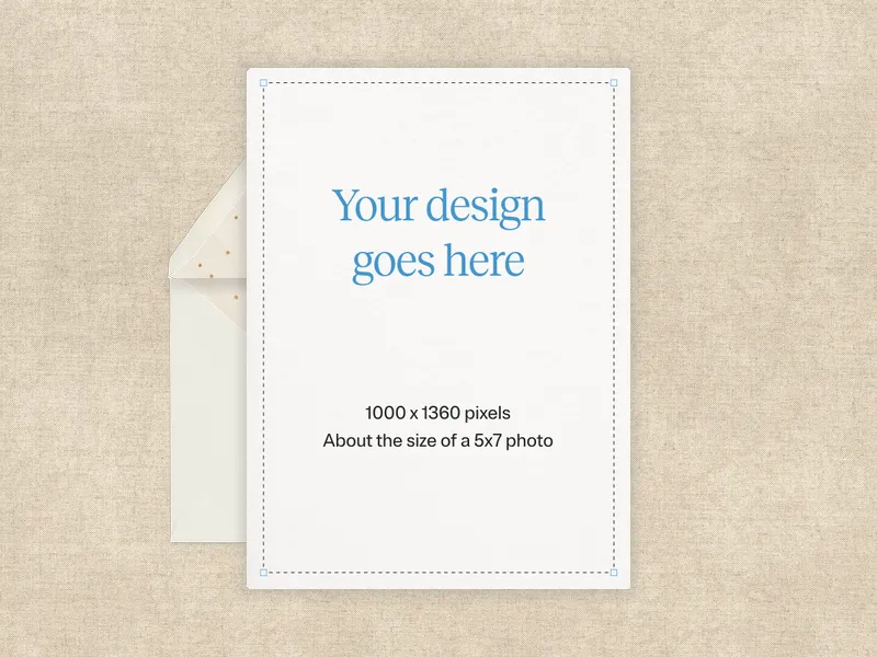 Upload Your Own Design (Neutral Muslin) Invitation premium template design