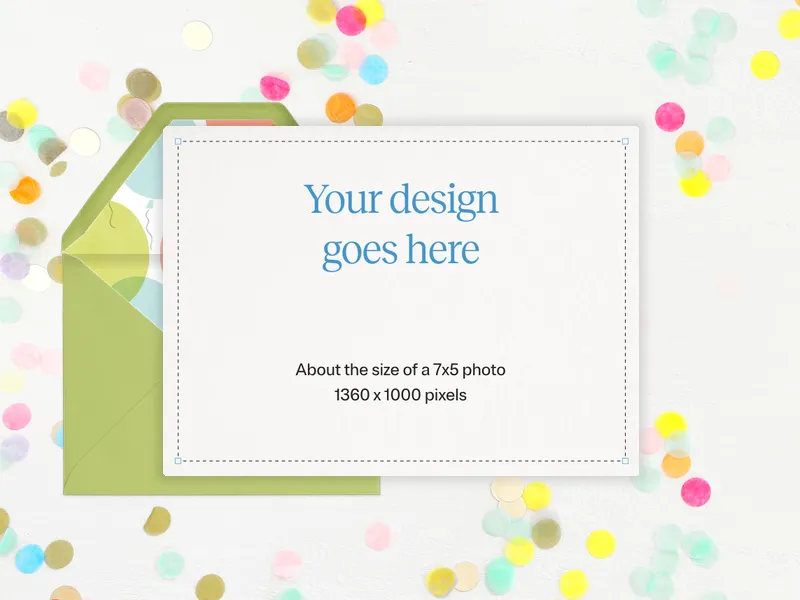 Upload Your Own Design (Joyful Confetti) - featured - Invitation