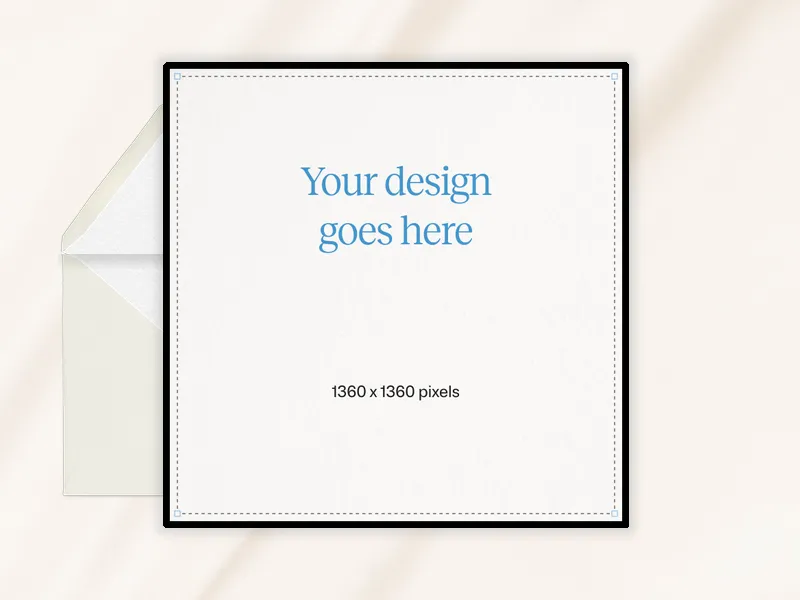 Upload Your Own Design (Minimalist) Invitation premium template design
