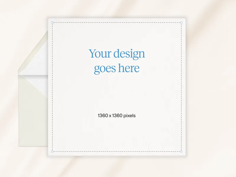 Upload Your Own Design (Minimalist) Invitation premium template design