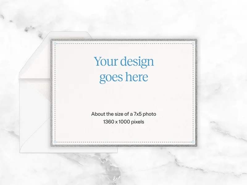 Upload Your Own Design (Marble) Invitation premium template design