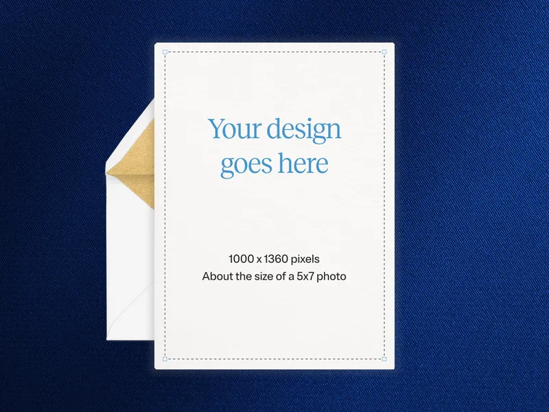 Upload Your Own Design (Blue & Gold) - bar_bat_mitzvah - Invitation