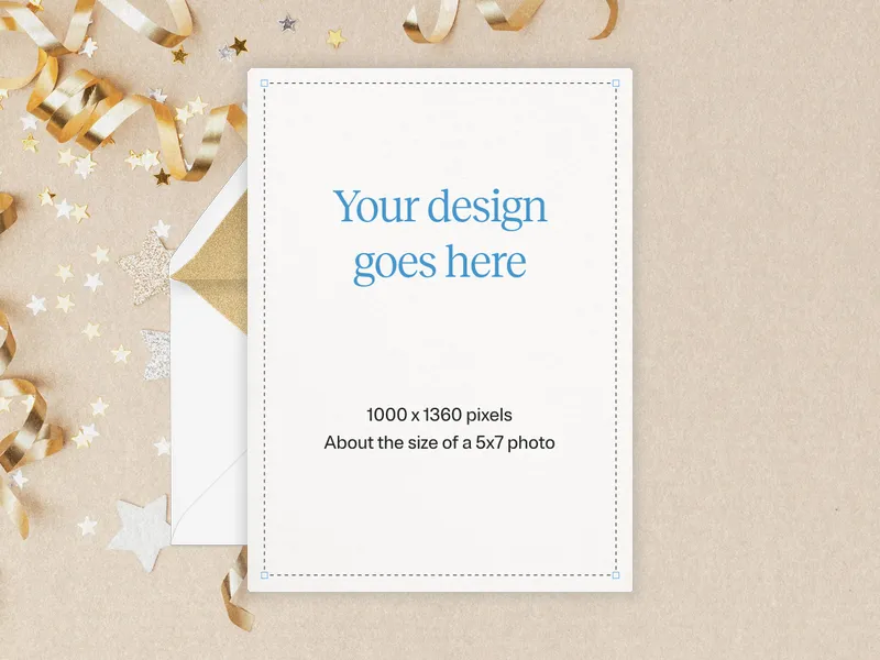 Upload Your Own Design (Golden Sparkle) Invitation premium template design