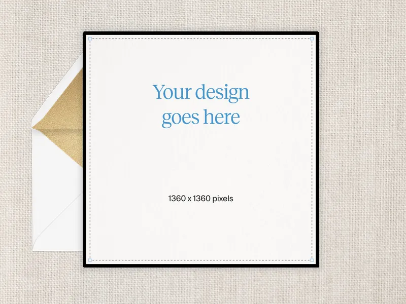 Upload Your Own Design (Linen) Invitation premium template design