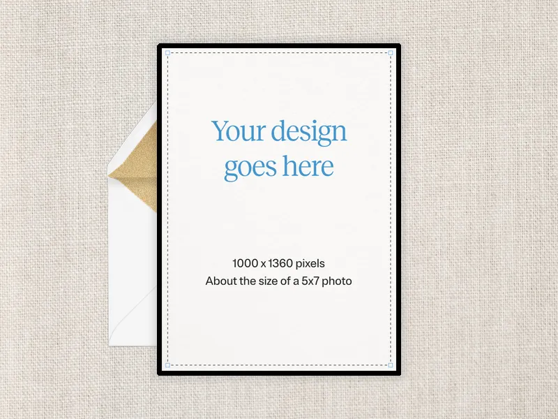 Upload Your Own Design (Linen) Invitation premium template design