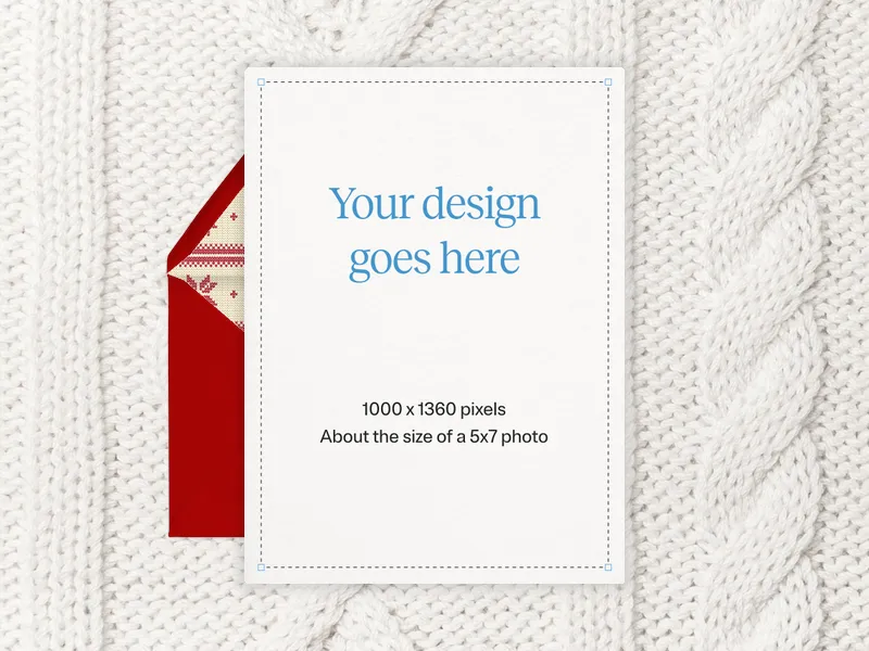 Upload Your Own Design (Knit Sweater) Invitation premium template design