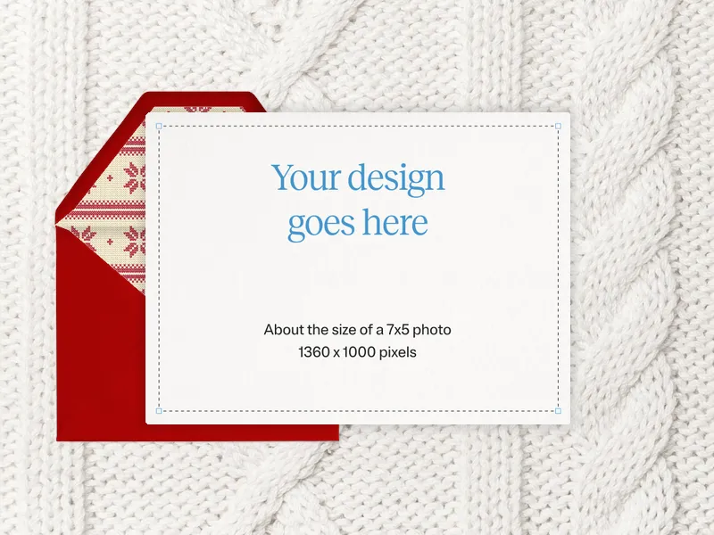 Upload Your Own Design (Knit Sweater) Invitation premium template design