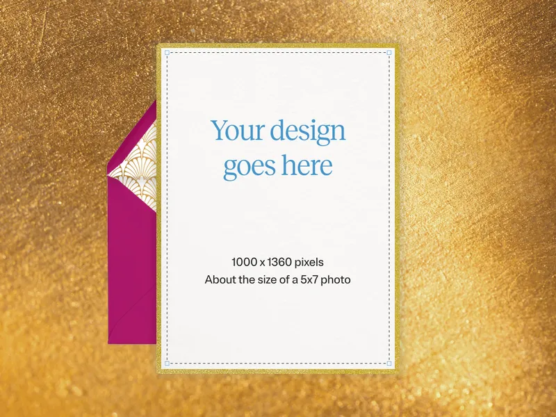 Upload Your Own Design (Metallic Motifs) - holiday_party - Invitation